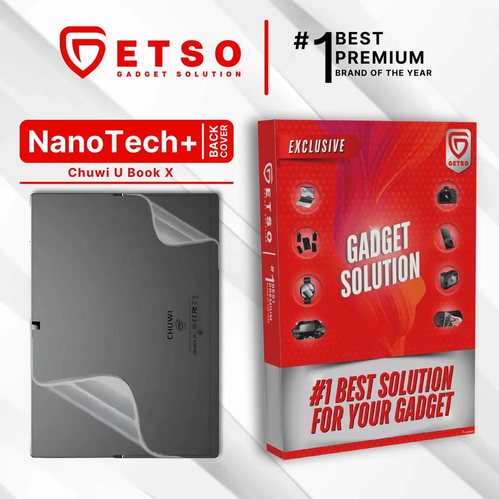GETSO EPU BIO GENESIS Hydrogel for Chuwi UBook X / Back Cover Guard (Nanotech+ 100% Recycle) Premium Hidrogel Anti-Scratch Protector Tempered Gorilla Glass 5 6 7 Anti Gores Full Cover Smart Phone Watch Handphone Gadget Tab Laptop Kamera
