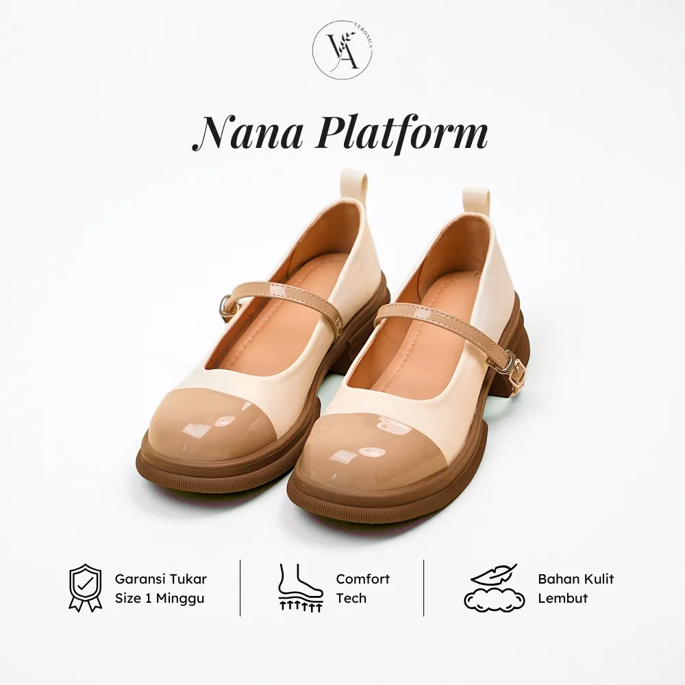 Veronica Nana Platform 3cm - Sandal Platform Sandal Slip Wanita Premium
