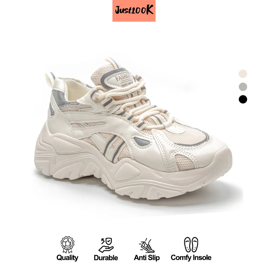 JustLook Jiwon Sepatu Sneakers Wanita Sneakers Shoes Fashion Korea