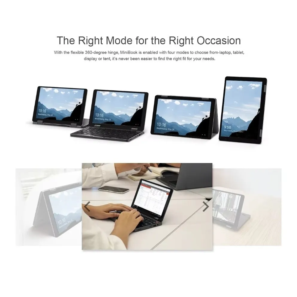 GROSIRUNIK99 CHUWI MiniBook N150 - 8-inch Touch Screen Ultra Mini Laptop Yoga 360 Design - 16GB RAM 1TB ROM