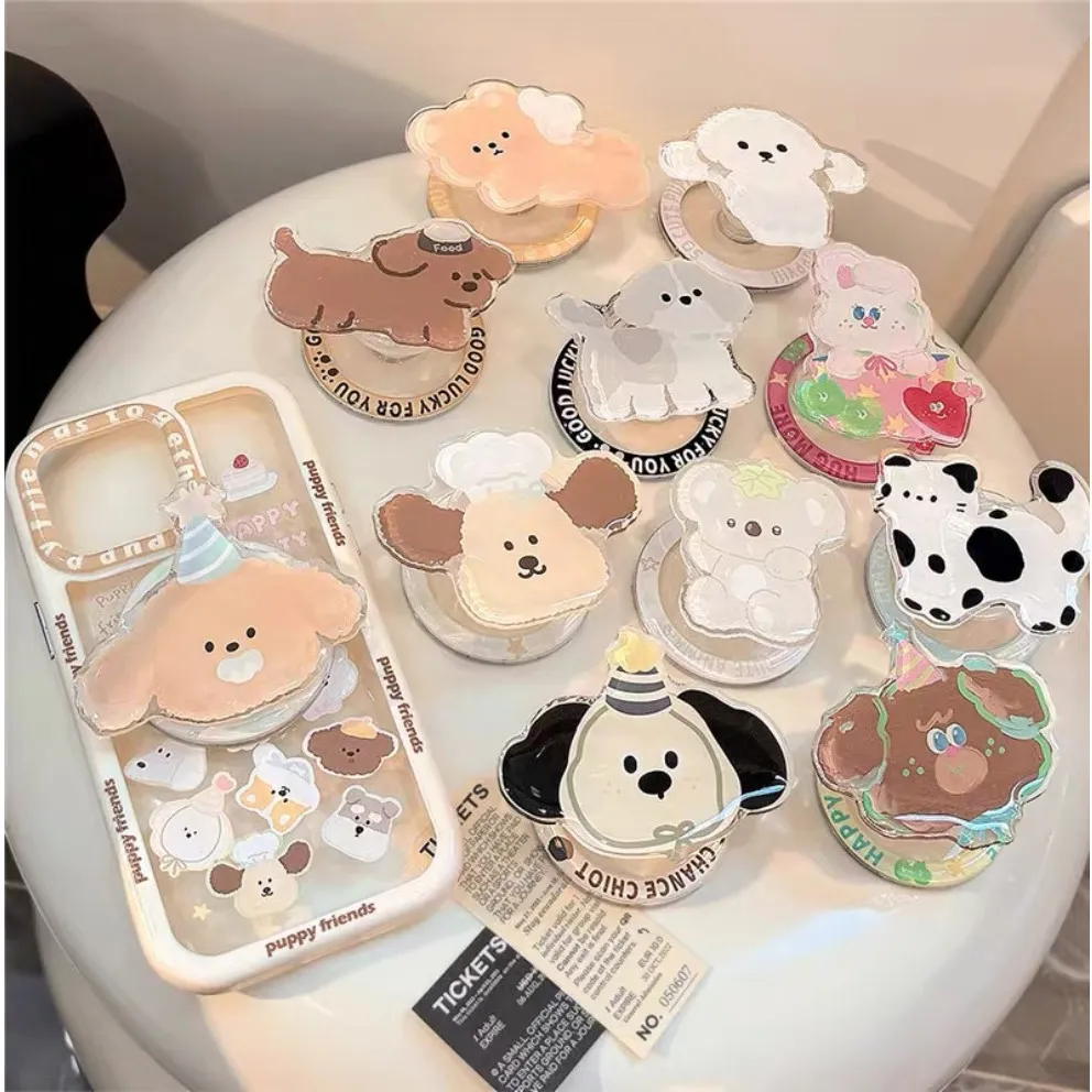 Phone Holder HP Pop Socket Korean Bear Cute Aesthetic / Phone Grip Aminal Lovers / Popsocket Cat Dog