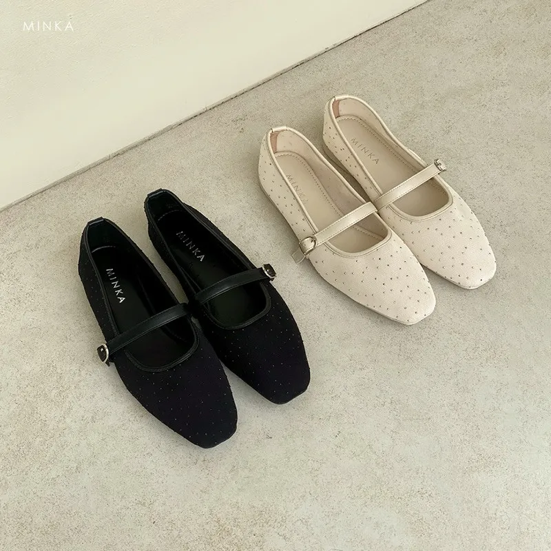 MINKA JUN Mesh Ballerina Flatshoes