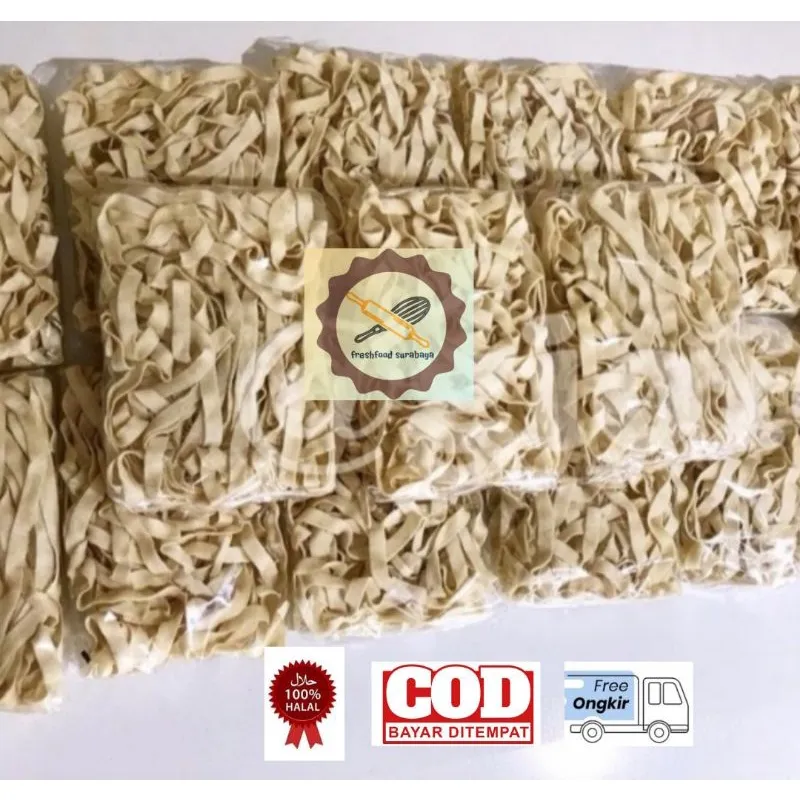 Mie kering lebar atau kwetiau porsi besar kemasan 150gram