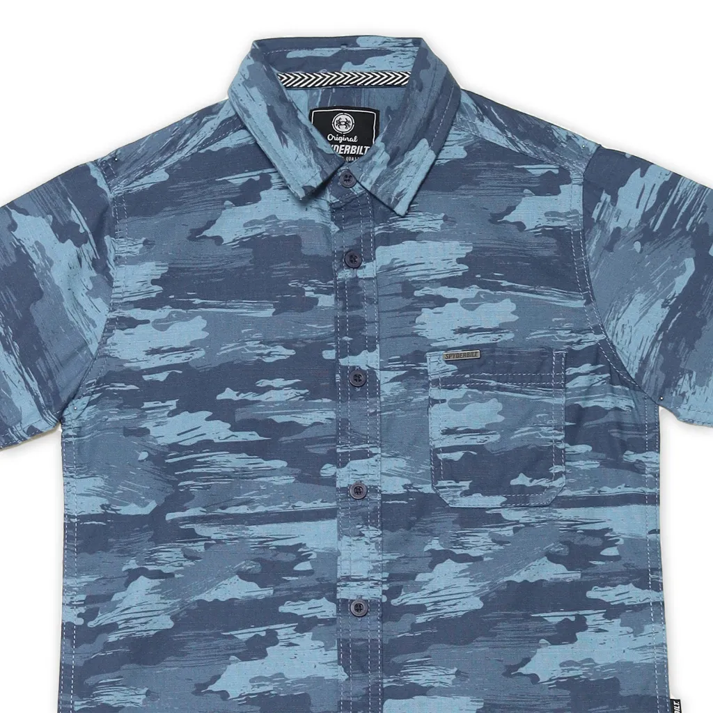 Spyderbilt Kemeja Lengan Pendek Remaja Wede Planet Surf