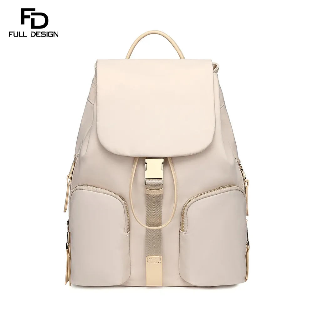 FULL DESIGN Faye Tas Ransel Wanita Anti Air Backpack Laptop 14 Inci Pelajar Jalan-Jalan Hangout
