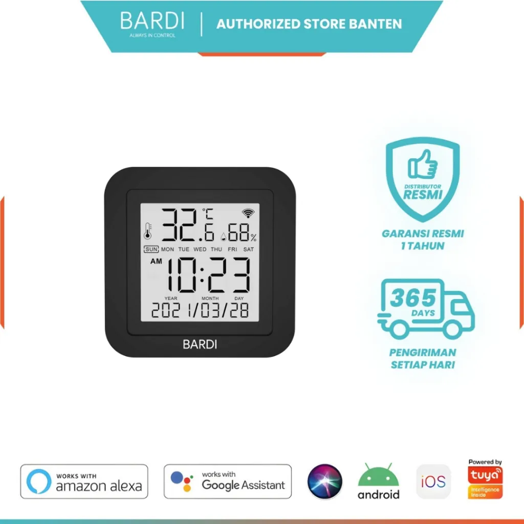 BARDI Smart IR Remote Control 12M with Temperature Humidity Display WiFi