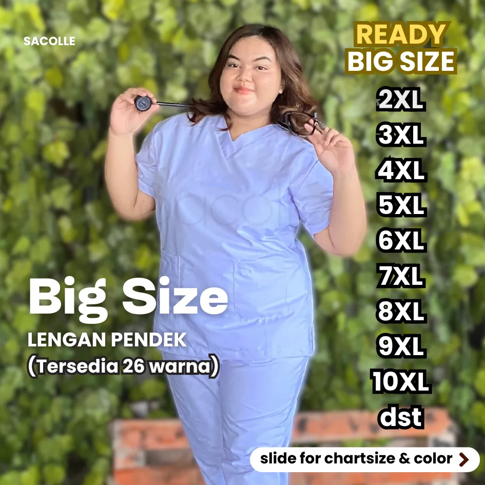 READY BIG SIZE!! JUMBO / Baju OK / Baju Jaga / Baju Scrub / Baju OKA / Seragam Medis