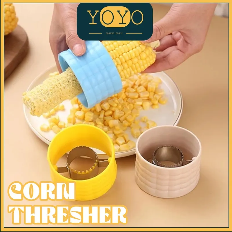 Alat Pengupas Biji Jagung Praktis Bahan Stainless Steel Corn Peeler Stripper Pisau Serutan Perontok Biji Jagung / Alat Pengupas Biji Jagung Stainless Steel Food Grade Pisau Penyerut Jagung Corn Peeler Praktis Mudah Digunakan