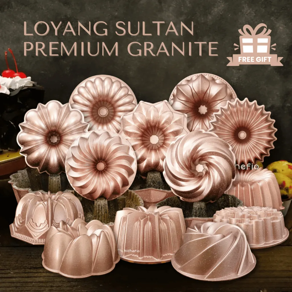Chefio Loyang Premium Granite / Loyang Sultan / Loyang Butter Cake