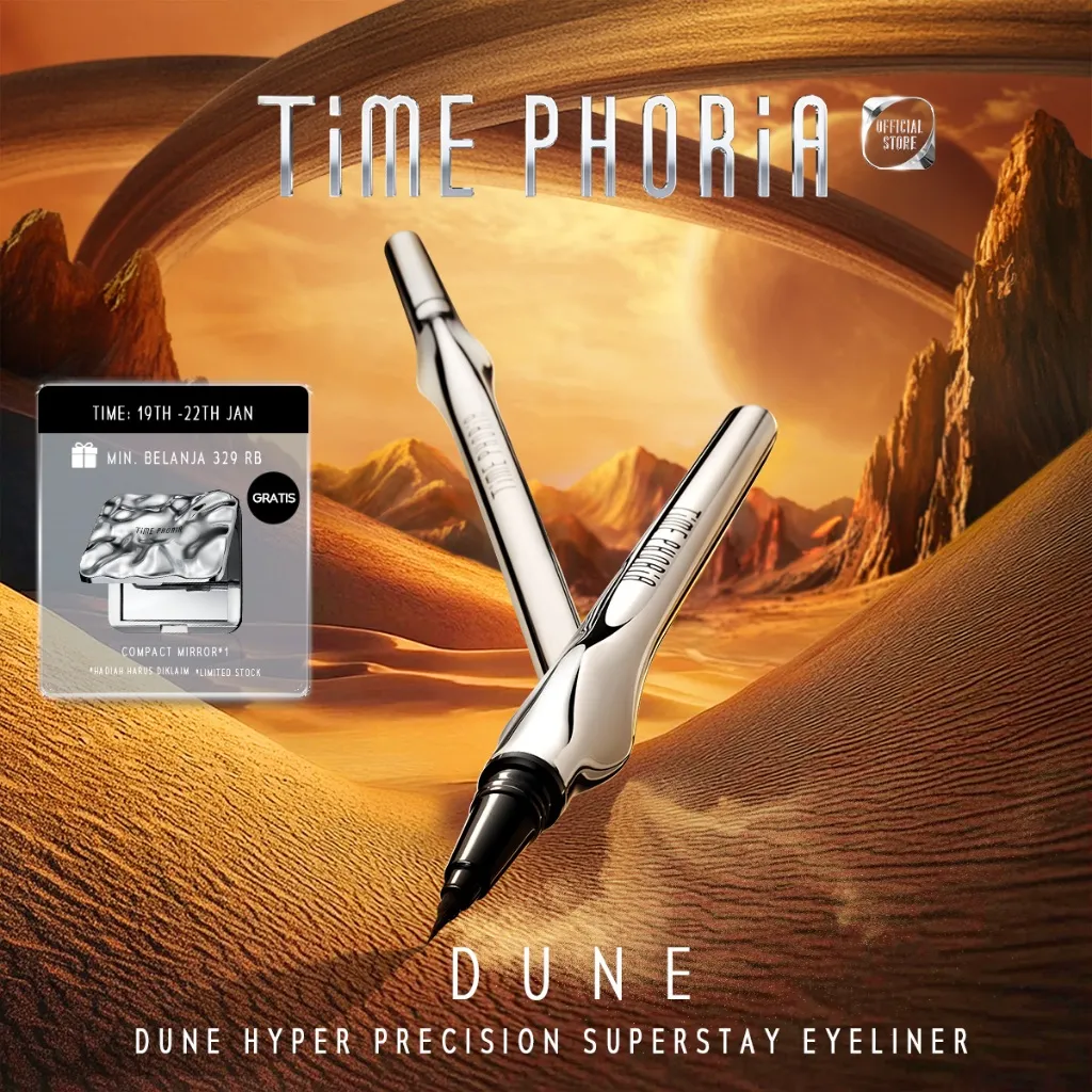 TIME PHORIA - Dune Hyper-Precision Superstay Eyeliner 0.5G Liquid Eyeliner Waterproof Longlasting Ultra-Fine