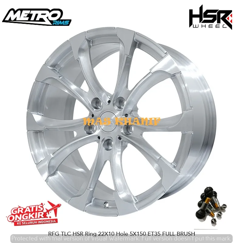 VELG PELEK RACING FORGED RFG TLC HSR R22X10 H5X150 ET35 BRUSH LUXURY MOBIL LEXUS LX570 LAND CRUISER