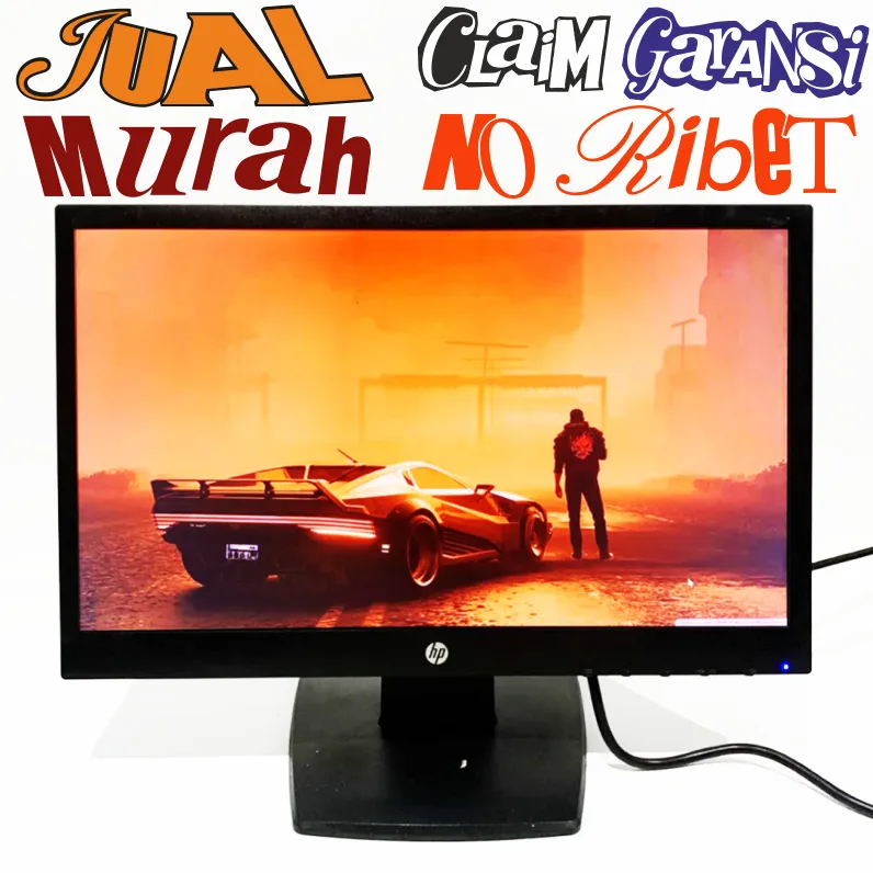 Monitor Led Merk HP V194 Ukuran Layar 19 Inch Kondisi Normal Grade A