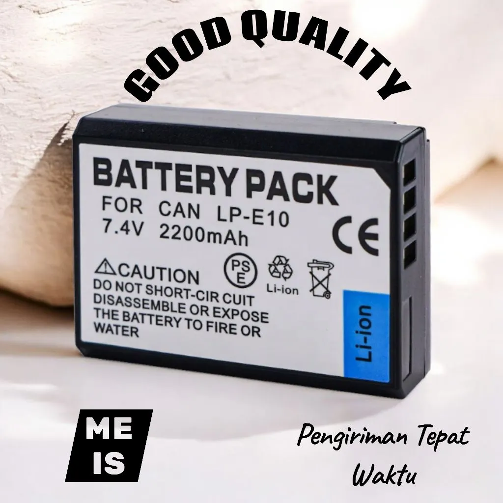 Baterai Canon 1100D 1200D 1300D 1500D 2000D 3000D 4000D - LP E10 LP-E10 batre battery