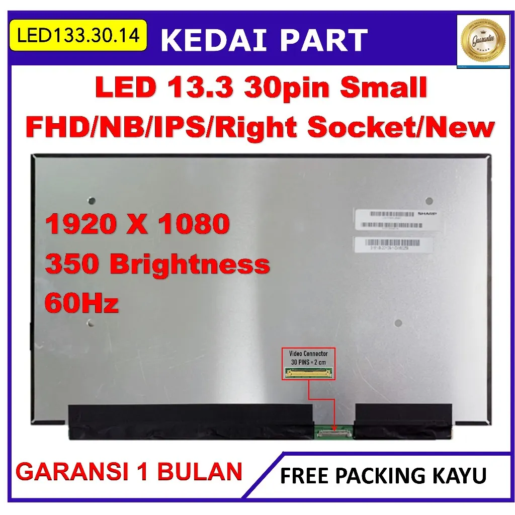 LCD LED HP Elitebook 830-G5 830-G6 735-G5 13.3 inch 30 Slim FHD NB