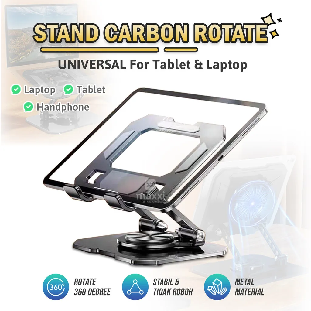 Tablet Stand Holder 360 Rotating Stand Foldable Huawei iPad Samsung Xiaomi Folding Monitor Laptop Desktop