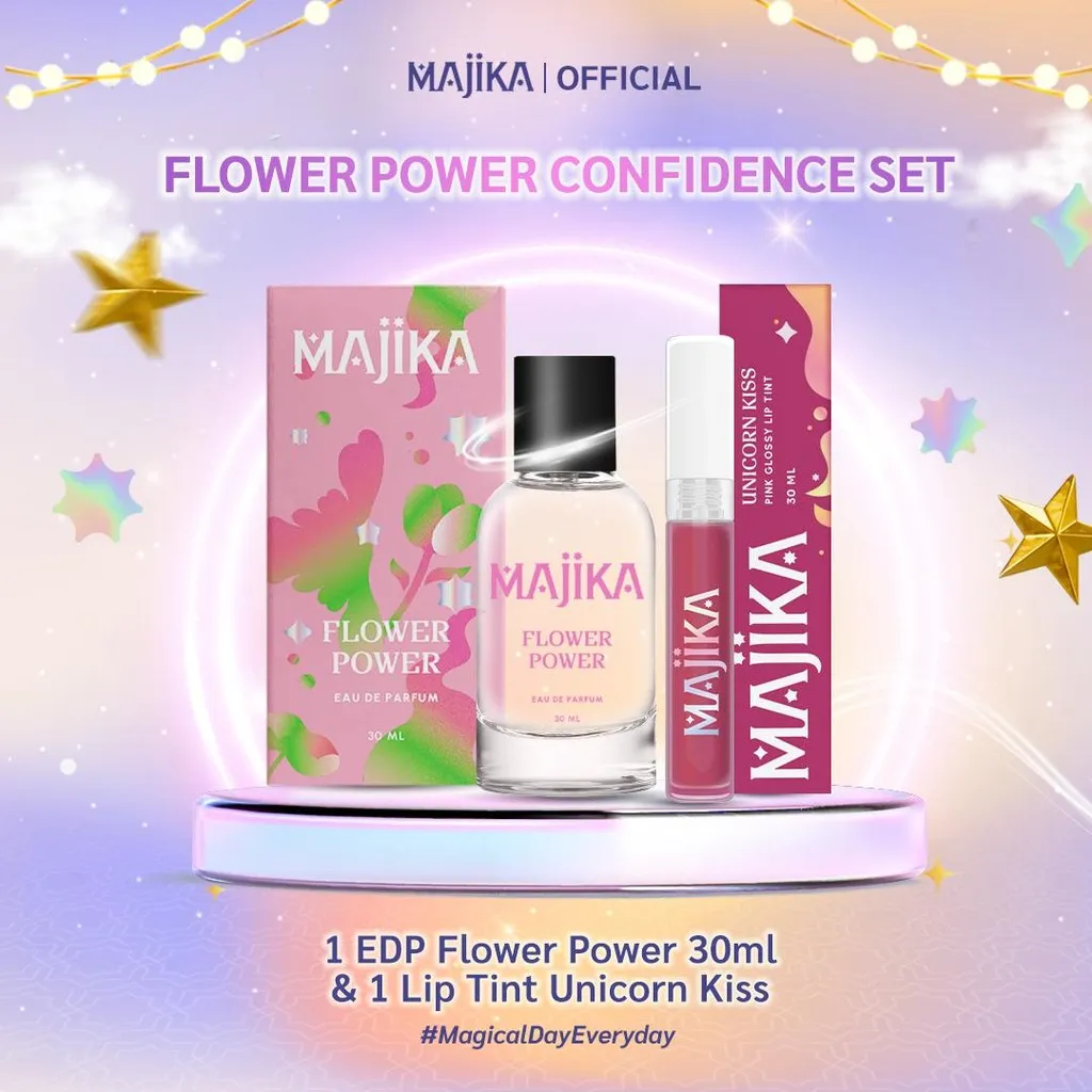 Parfum Flower Power Classic  + Lip Unicorn Kiss [Flashsale]