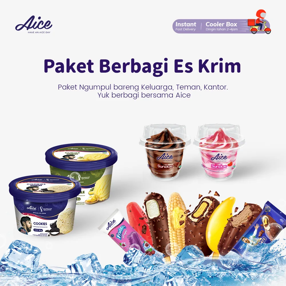 Aice Ice Cream Sharing Combo/Aice Paket Berbagi Es Krim Paket Ngumpul bareng 59000