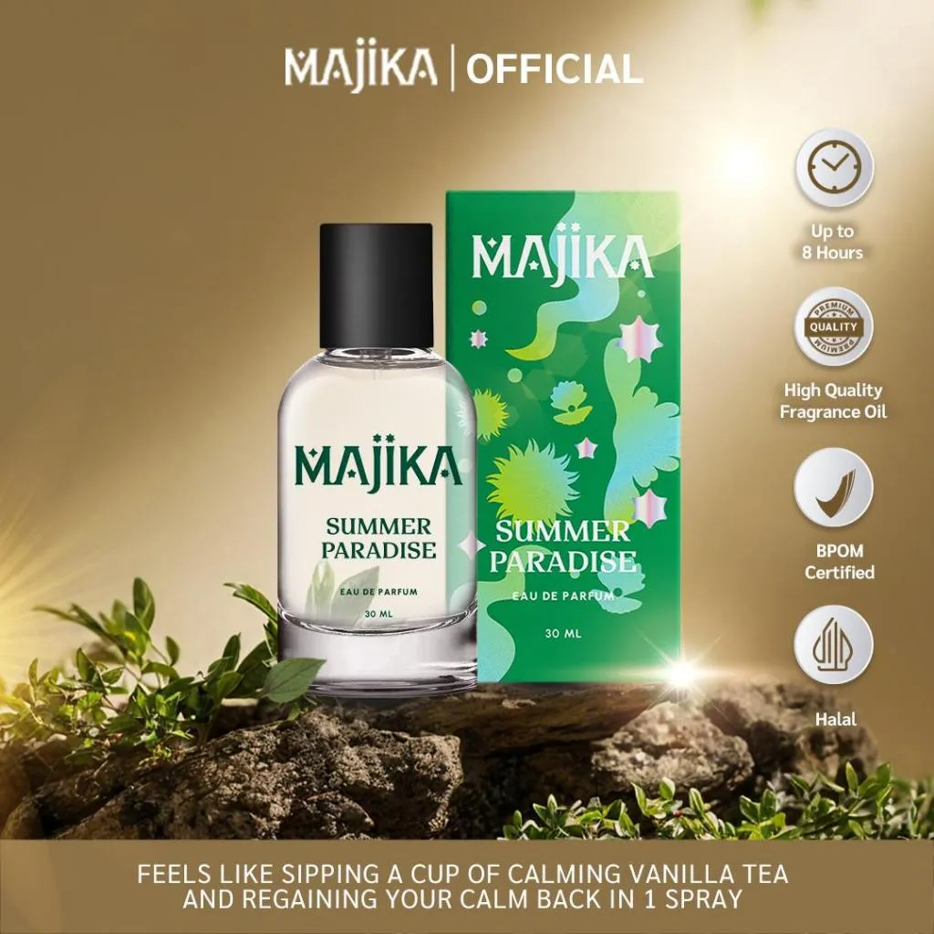 MAJIKA Summer Paradise Eau de Parfum | 30 ML | Parfum Unisex Tahan lama [EXCLUSIVE]