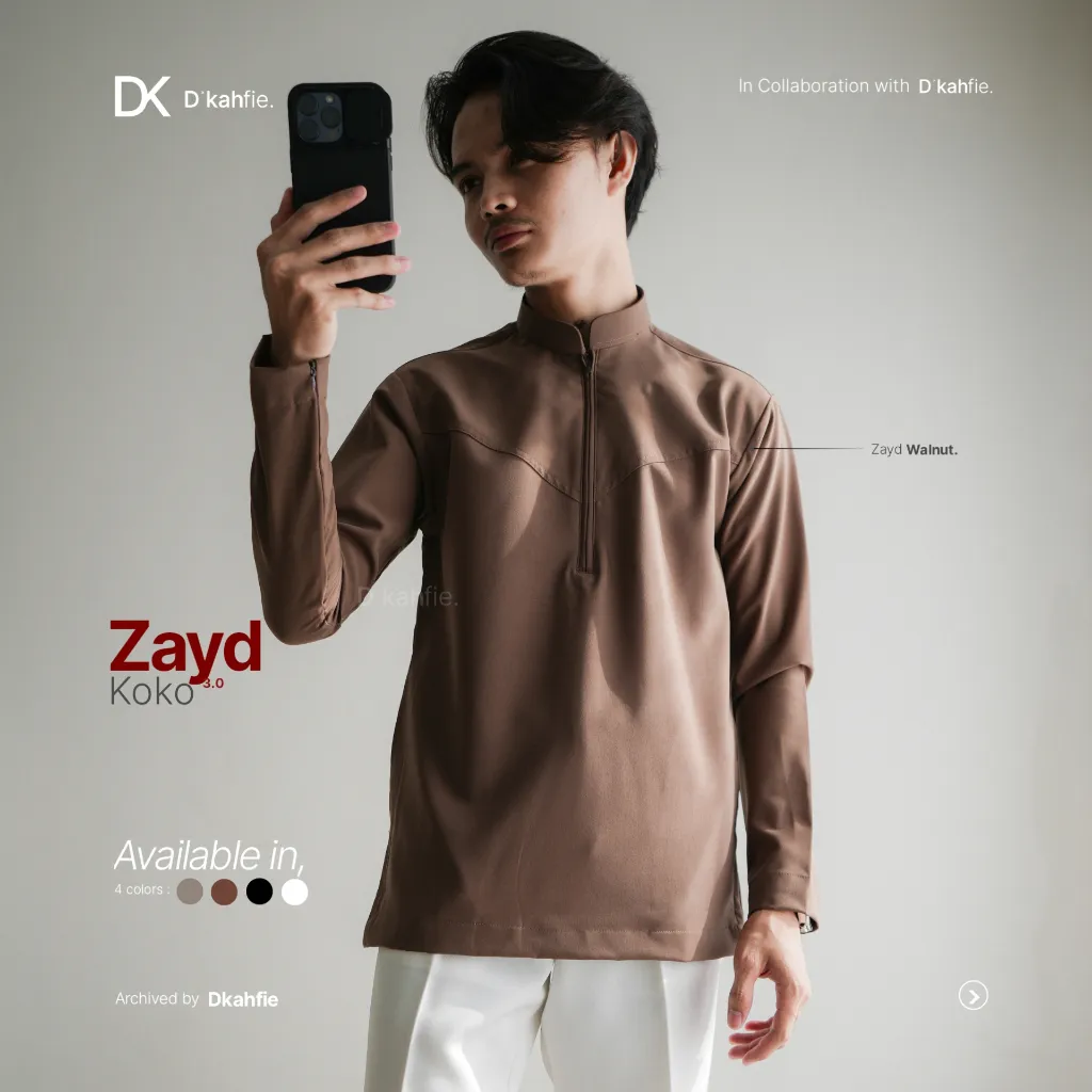 Dkahfie Apparel Zayd Koko Series 3.0 | Koko Pria Slimfit | Koko Pria | Koko Slimfit