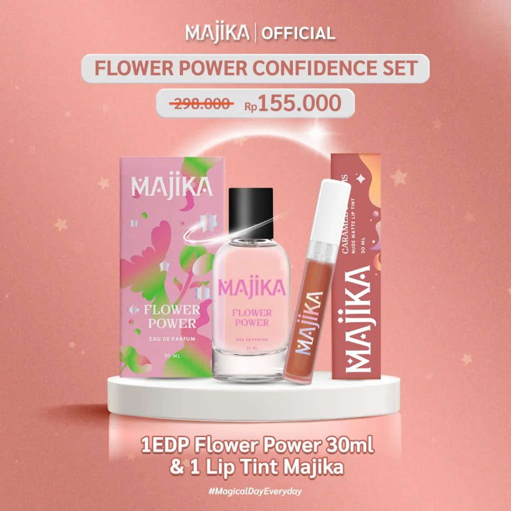 Parfum Flower Power Classic + Lip Caramel Dreams Collection