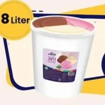 AICE 3in1 Bucket Ice Cream Es Krim Ember 8L Eskrim