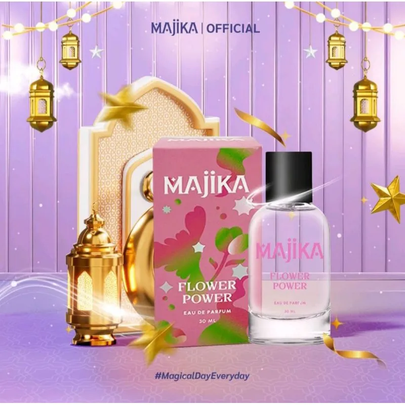 MAJIKA Flower Power Eau de Parfum | 30 ML | Parfum Wanita Tahan Lama