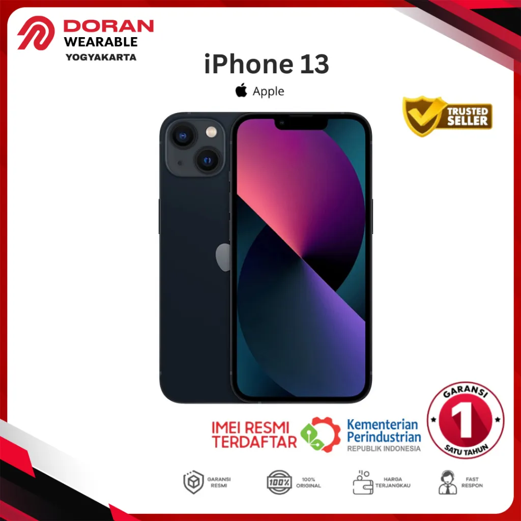 Apple Iphone 13 128GB - Garansi Resmi 1 Tahun