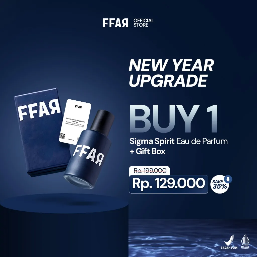 FFAR Gift Box Sigma Spirit |KADO ULANG TAHUN|SELAMAT SUKSES|HANYA UNTUKMU|30 ML| Parfum Pria + Gift Box + Gift Card
