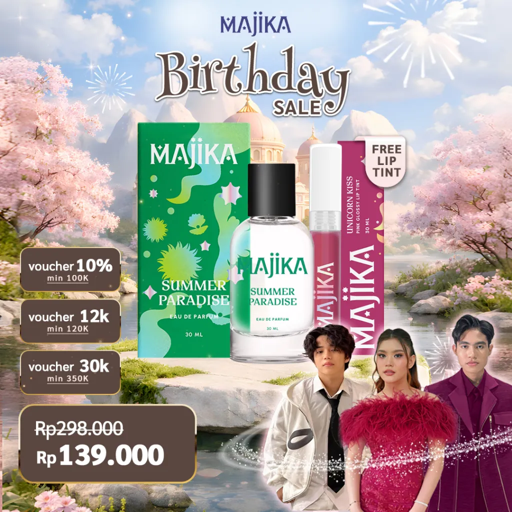 MAJIKA Summer Paradise Eau de Parfum FREE Lip Tint