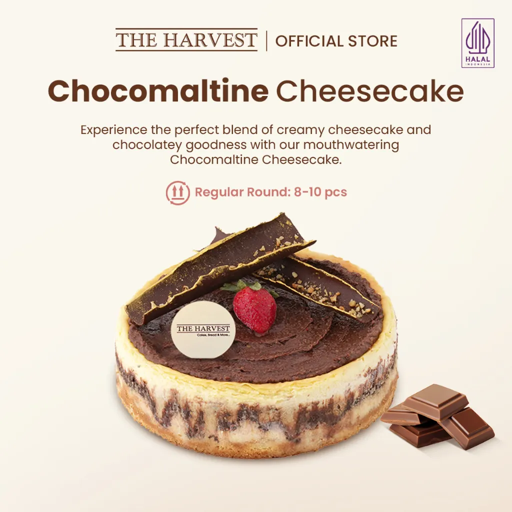 Chocomaltine Cheesecake | Kue Ulang Tahun Rasa Chocolate Crunchy Dan Cheese