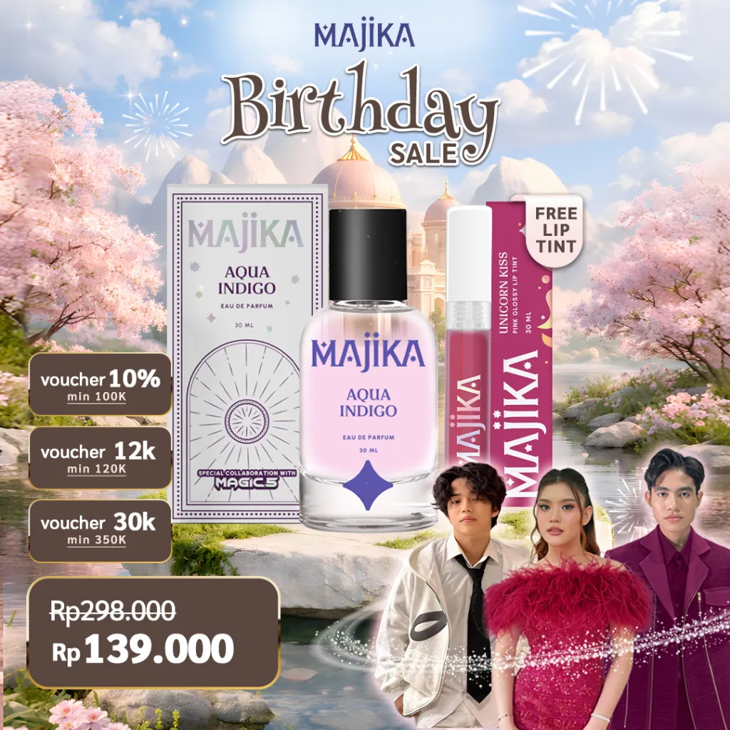 [MAGIC 5 x MAJIKA Blind Box] AQUA INDIGO Eau de Parfum FREE Lip Tint