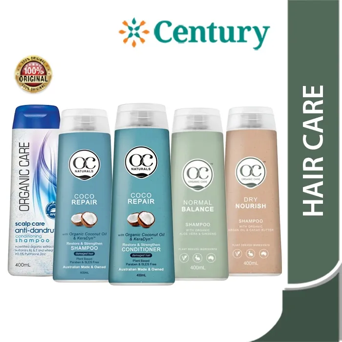 Organic Care Shampoo & Conditioner / Coco Repair / Dry Nourish / Normal / Anti Dandruff / Organic