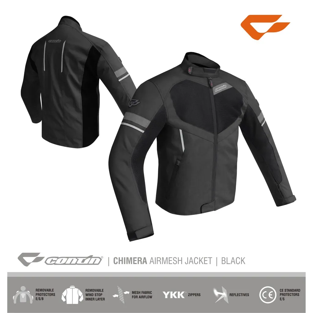 Continmoto Jaket Motor Touring Protektor Contin Chimera - Black