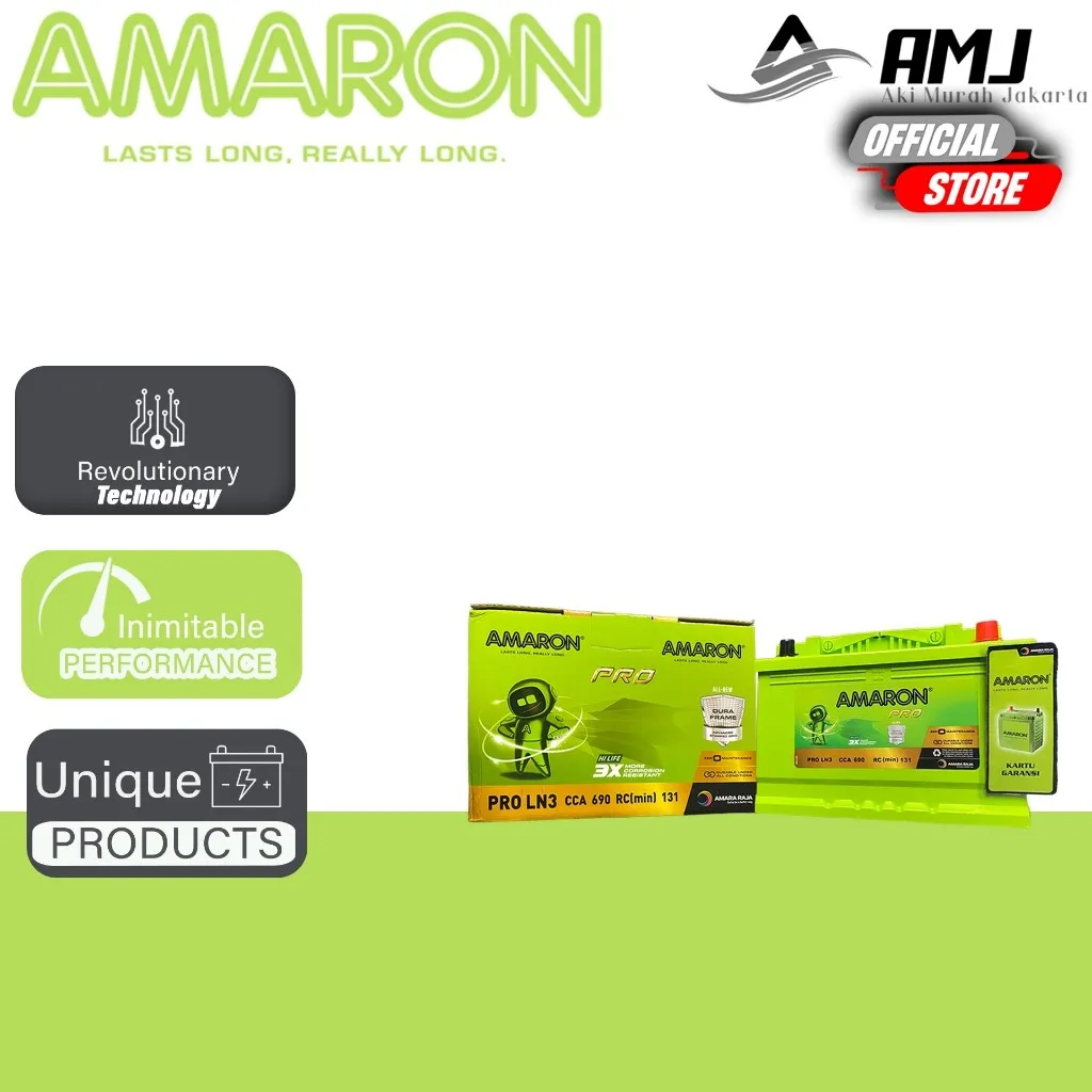 Amaron Hi Life Pro Aki Mobil Innova Reborn Diesel 580-24 / DIN 84 - 84Ah Aki Kering