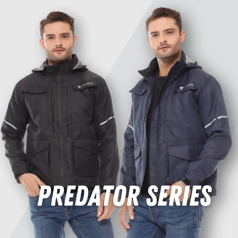 Jaket Motor Pria Waterproof Parasut Anti Angin dan Hujan Vinland Predator