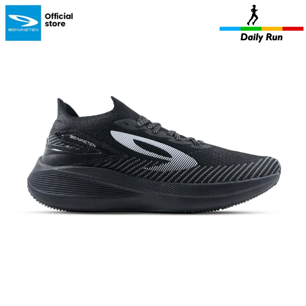 910 Nineten Haze Infiknit 1.0 Sepatu Lari - Hitam/Abu
