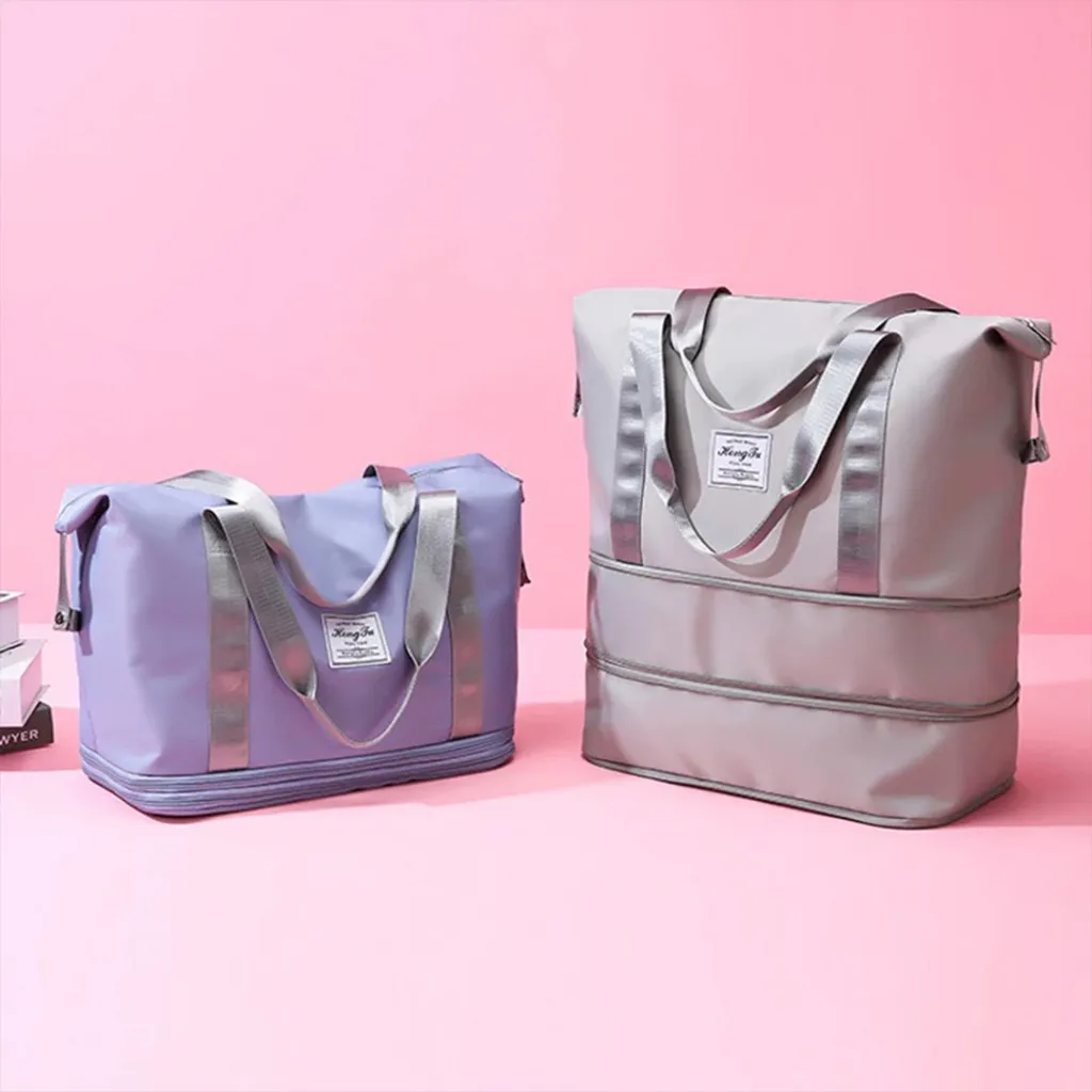 TAS TRAVEL MOTIF BESAR RESLETING 2  / TAS DUFFEL LIPAT ANTI AIR / PORTABLE GYM BAG - Y-302/Y-313