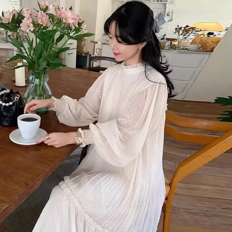 Susana Mall Long Dress Korea Big Size Fairy Collar M650