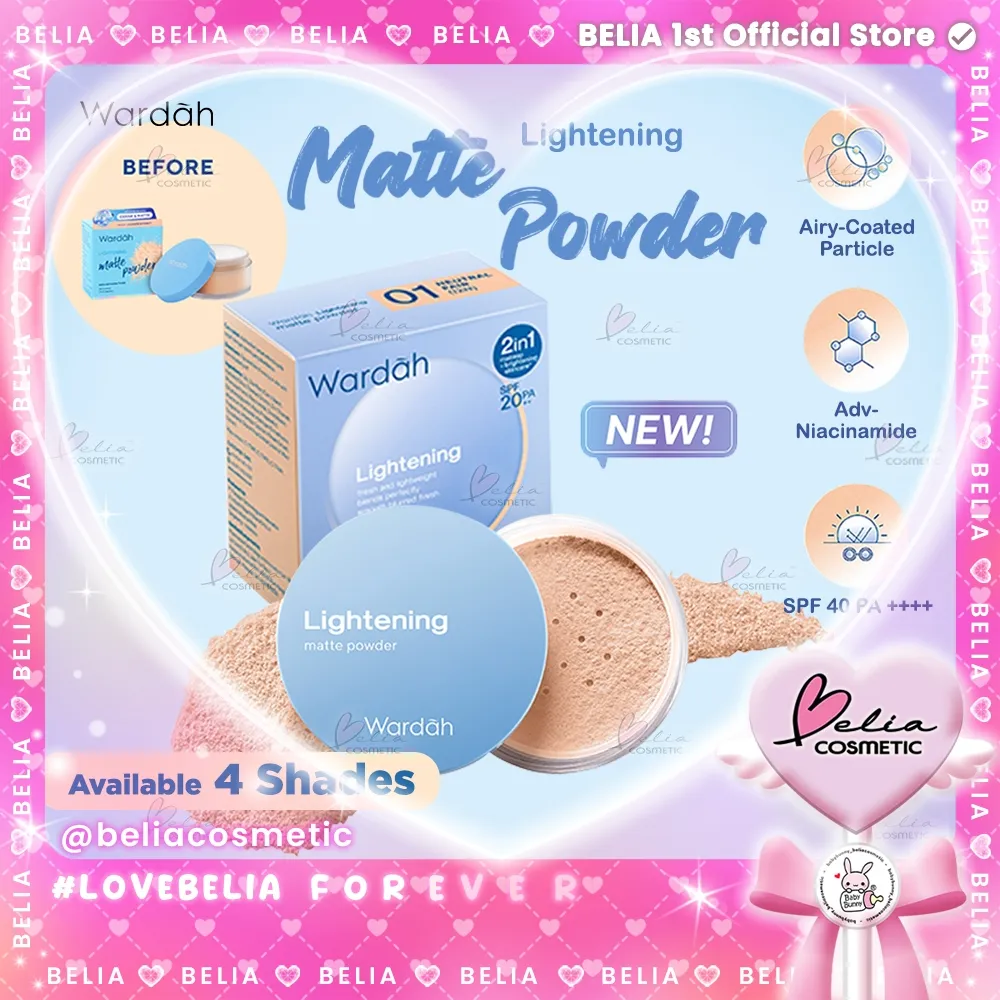 ❤ BELIA ❤ Wardah Lightening Matte Loose Powder 20g ( bedak tabur wardah )