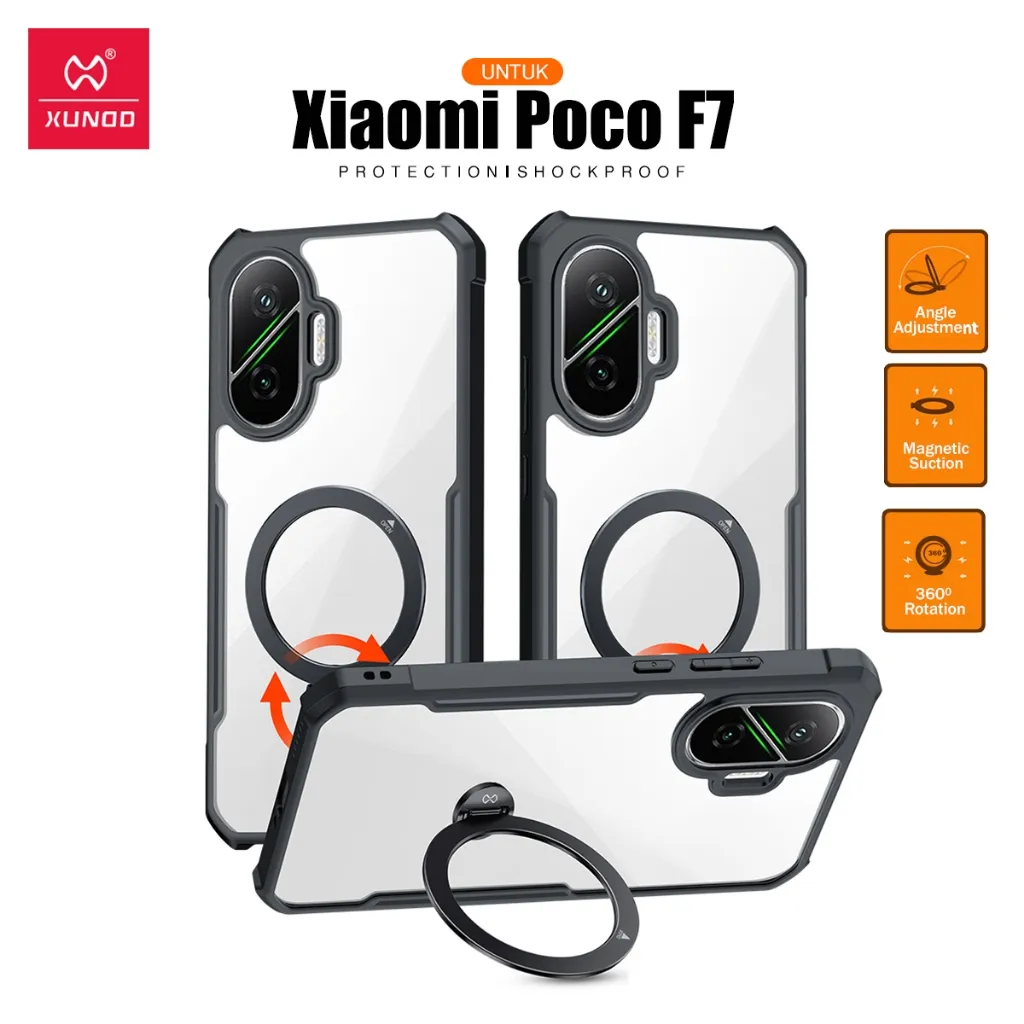 XUNDD Case Magsafe Holder Untuk Xiaomi Poco F7 6.83 inch Case Holder 360 Shockproof Slim Transparan XDD-0015