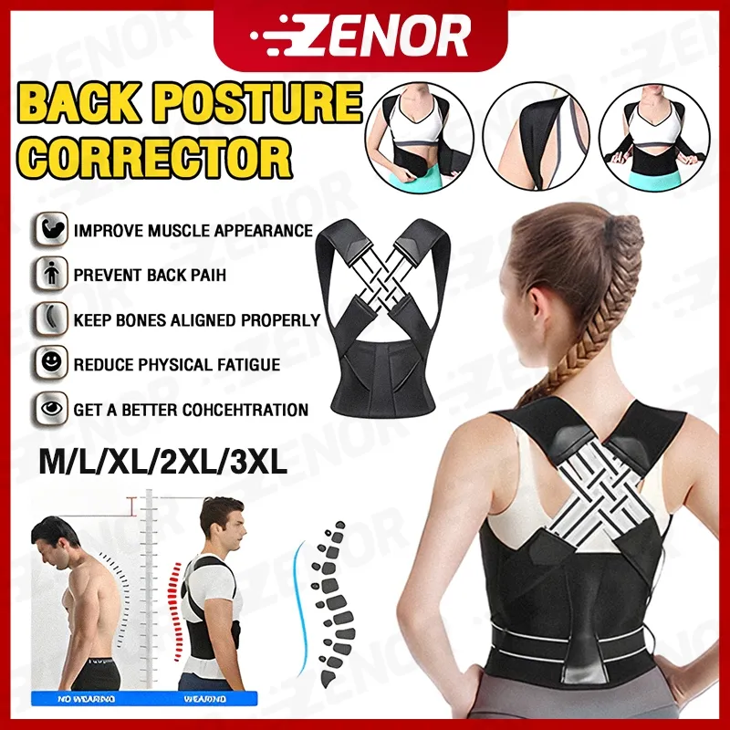 Back Brace Alat Terapi Penegak Korset Korset Posture Corrector: Sabuk Penyangga Punggung Anti Bungkuk dengan Terapi Back Support dan Penegak Punggung