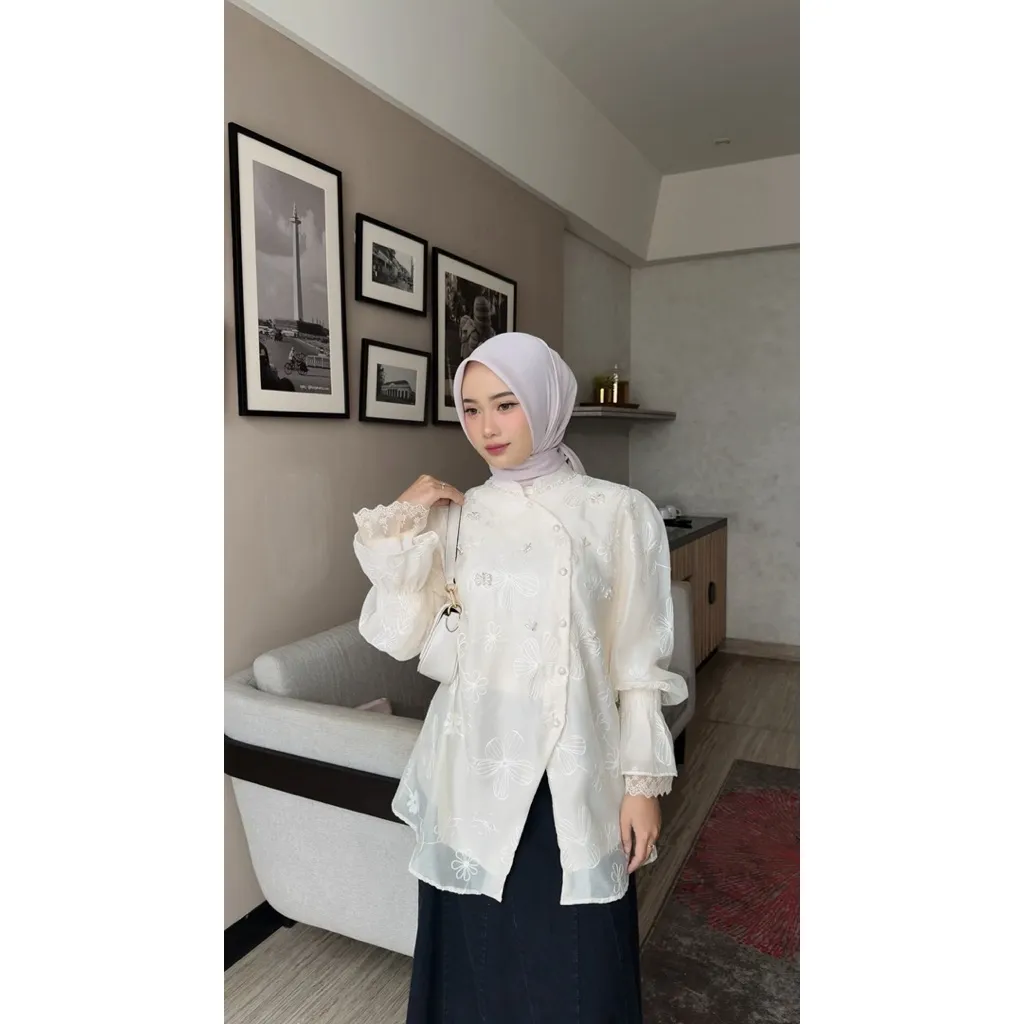 BYFIA Avelia Gesya Yoora Import Blouse / Atasan Wanita Terbaru / Kemeja Katun Premium