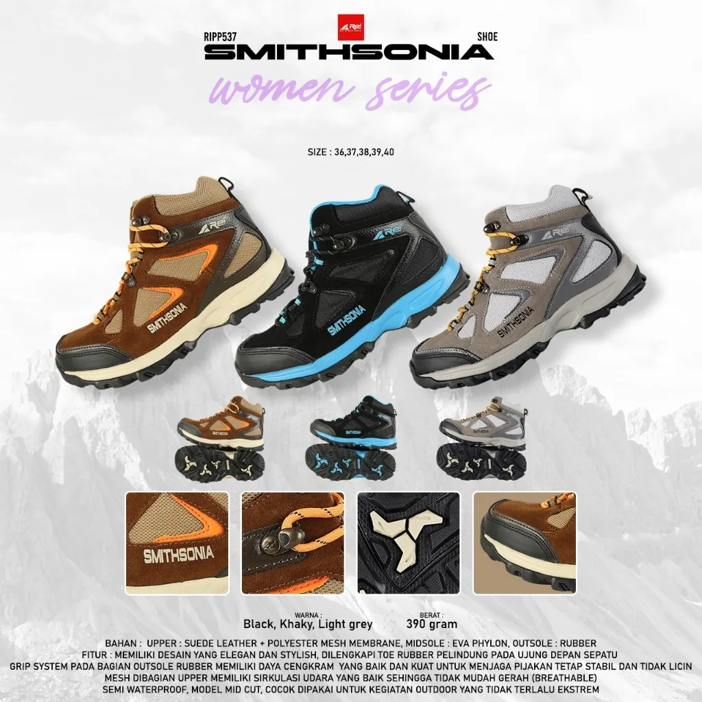Sepatu Gunung Wanita Smithsonia Shoes Arei Outdoorgear