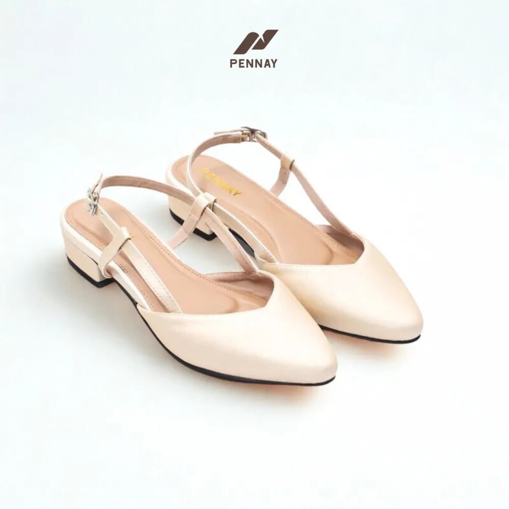 Pennay Callista Sandal Wanita Hak 3 cm – Mules Elegan Nyaman Untuk Harian & Formal