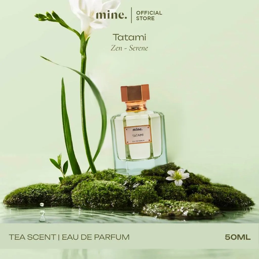 Mine Perfumery Tatami - 50 ml Eau De Perfume | Parfum Jepang Wangi Teh Alam