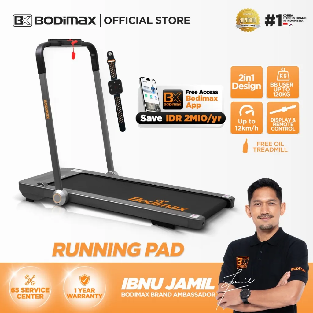 BODIMAX RUNNING PAD - Treadmill/Alat Olahraga