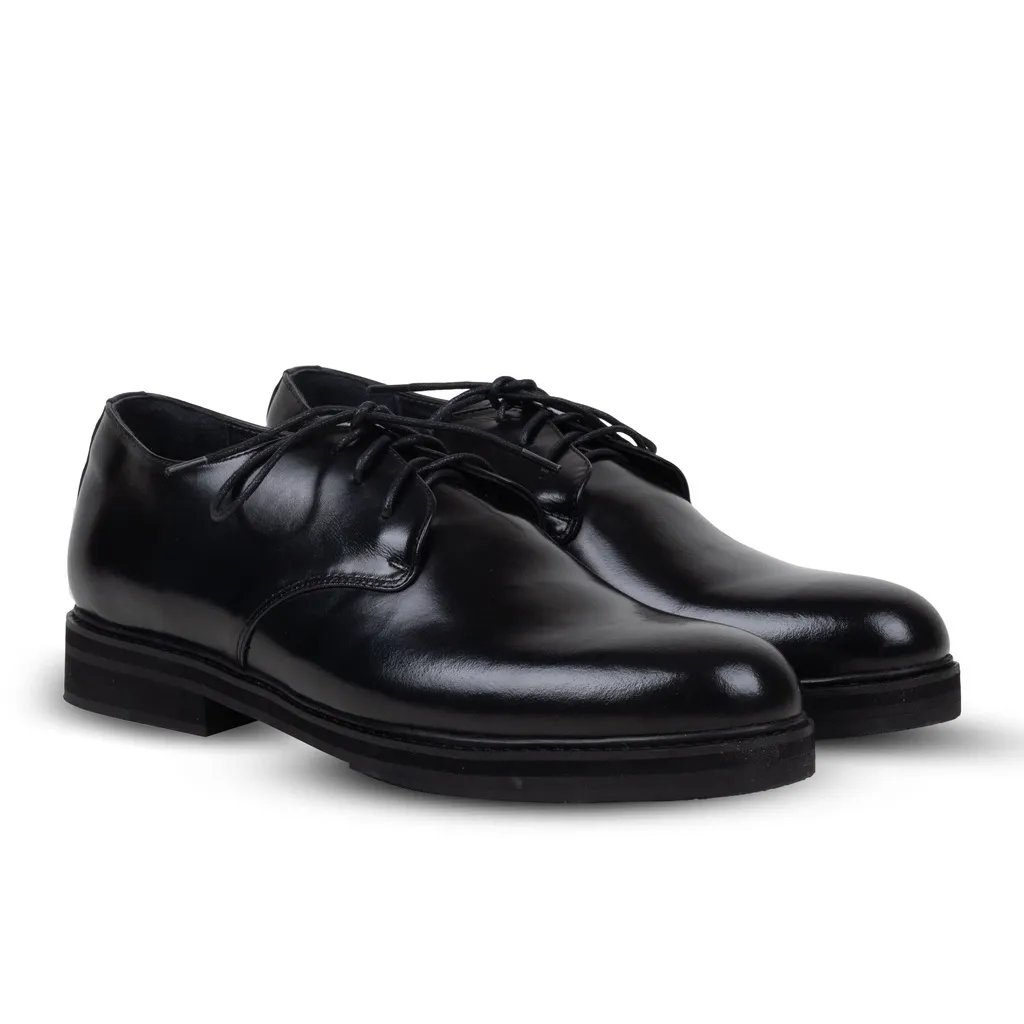 Noir Derby - Nappa Milano - Sepatu Kulit Pria