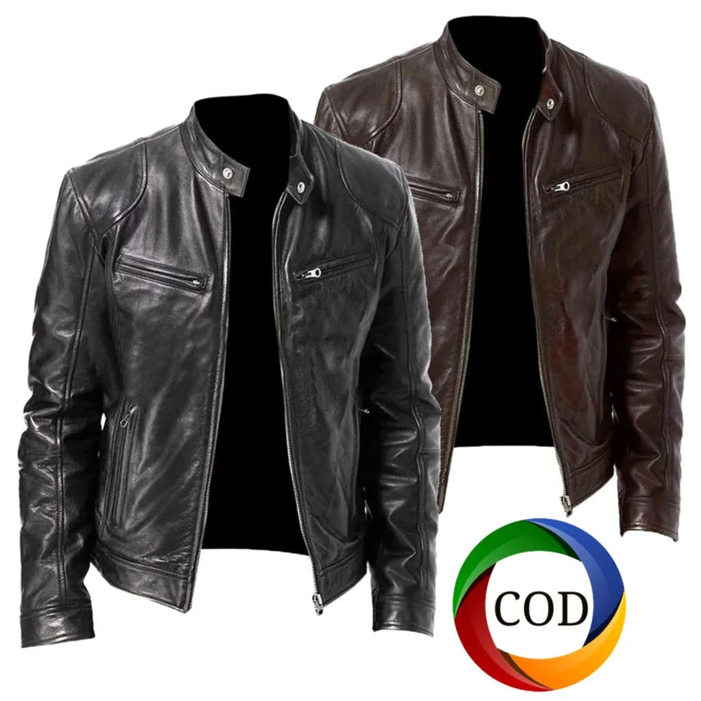 Jaket Kulit Pria Asli Original terbaru Keren#Jaket Pria Semi Kulit Termurah [SUPER COD]