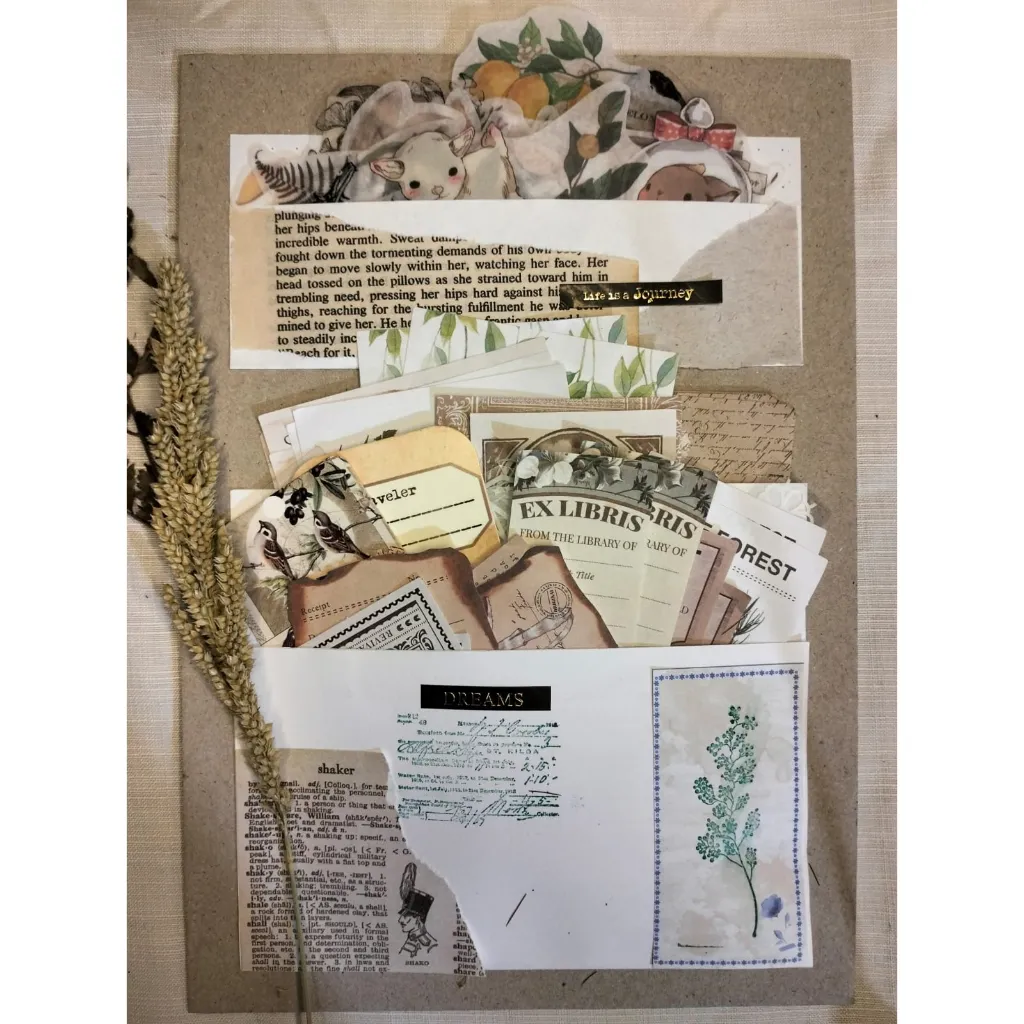 [Artfull] Journal Kit 130pcs Journaling Kit Vintage Series 1.0 Scrapbooking DECO Aesthetic untuk Scrapbook /Jurnal / Planner / Catatan