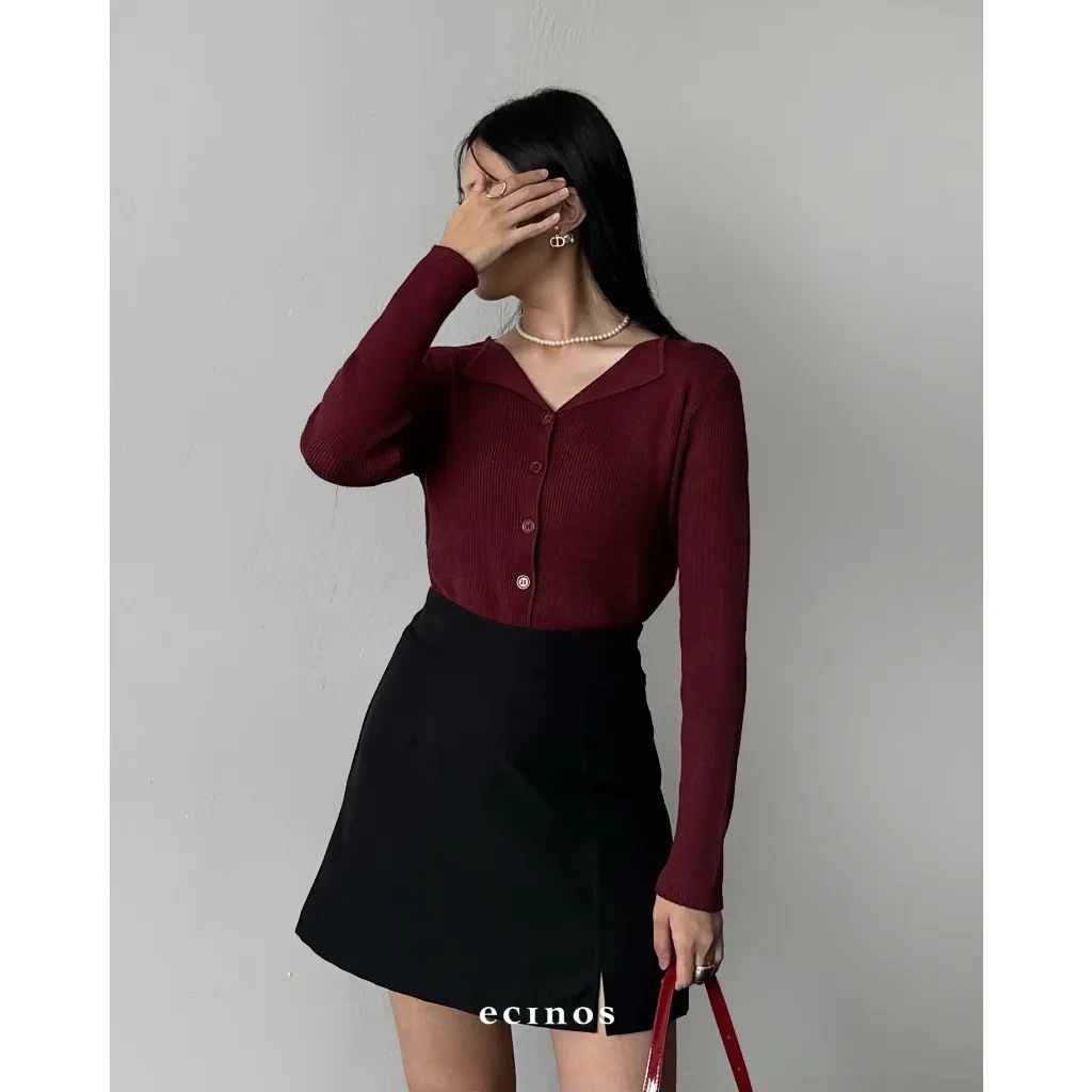 ECINOS - Hanni Knitted Cardigan | Atasan Wanita | Cardigan Wanita